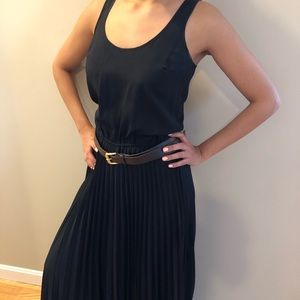 MICHAEL KORS MAXI DRESS IN NAVY COMES WITH A BEALT